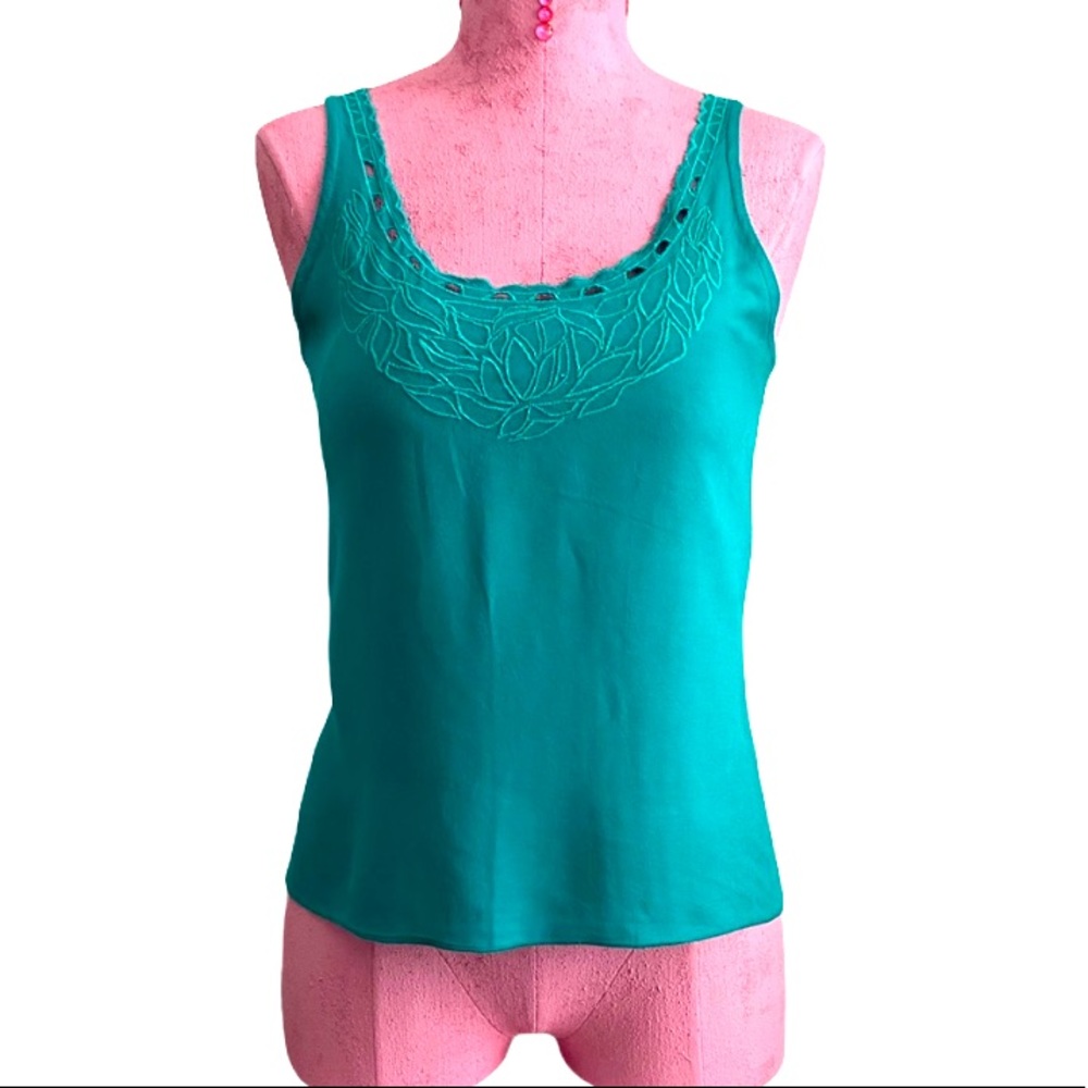 aerie Embroidered tank top